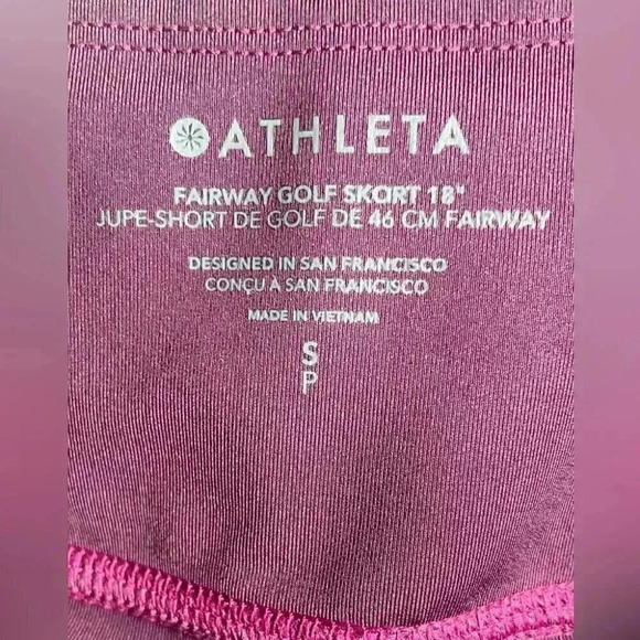 Athleta purple fairway casual athletic tennis pickle ball golf skort short S - Picture 4 of 4